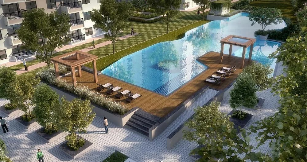 Sobha Lake Garden Resale: Pool View